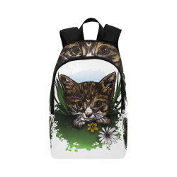 Calico Kitty Fabric Backpack for Adult (Model 1659)