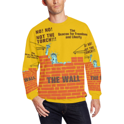 The Freedom Wall All Over Print Crewneck Sweatshirt for Men (Model H18)