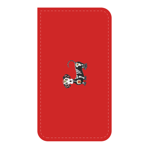 Dachshund Sugar Skull Red Car Seat Belt Cover 7''x12.6''