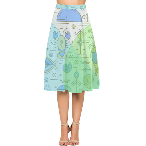 Nautikal Aoede Crepe Skirt (Model D16)
