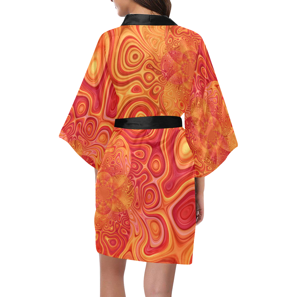 gold solaris Kimono Robe
