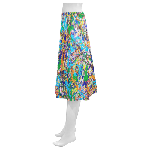 Chill Mnemosyne Women's Crepe Skirt (Model D16)