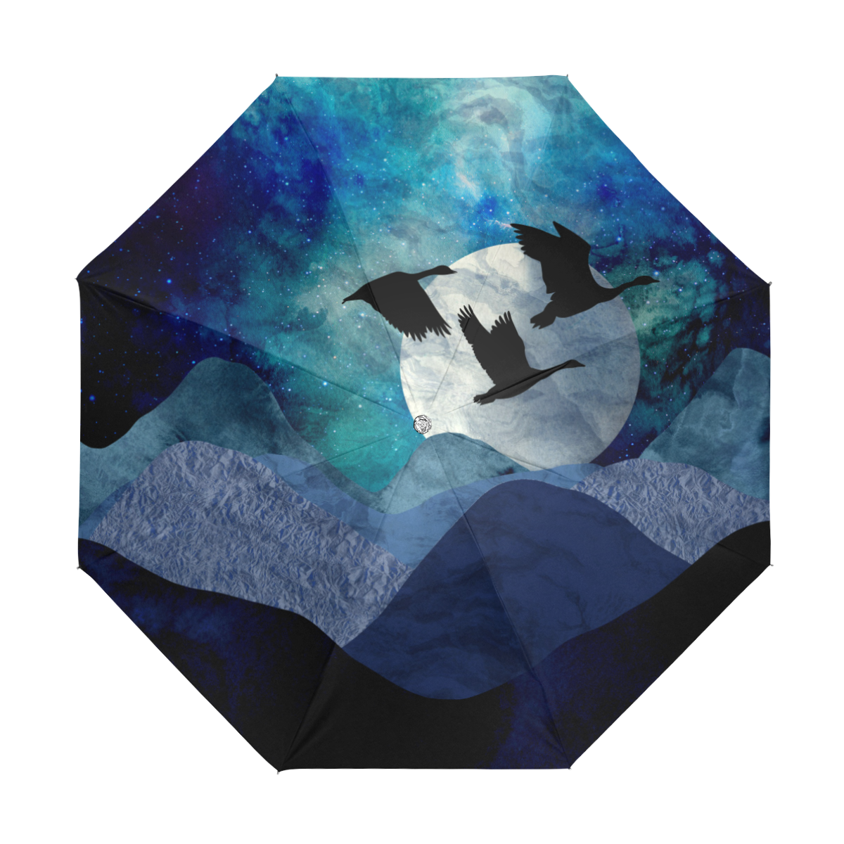 Night In The Mountains Anti-UV Foldable Umbrella (U08)
