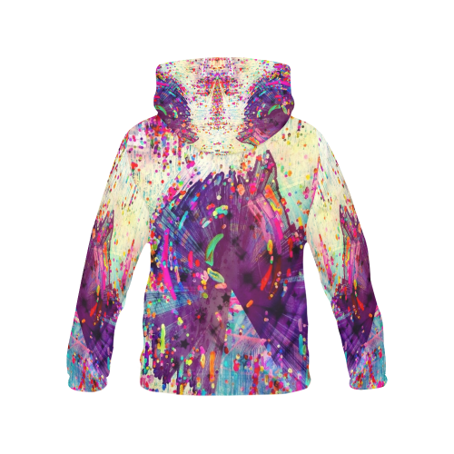 Paint Popart by Nico Bielow All Over Print Hoodie for Men/Large Size (USA Size) (Model H13)