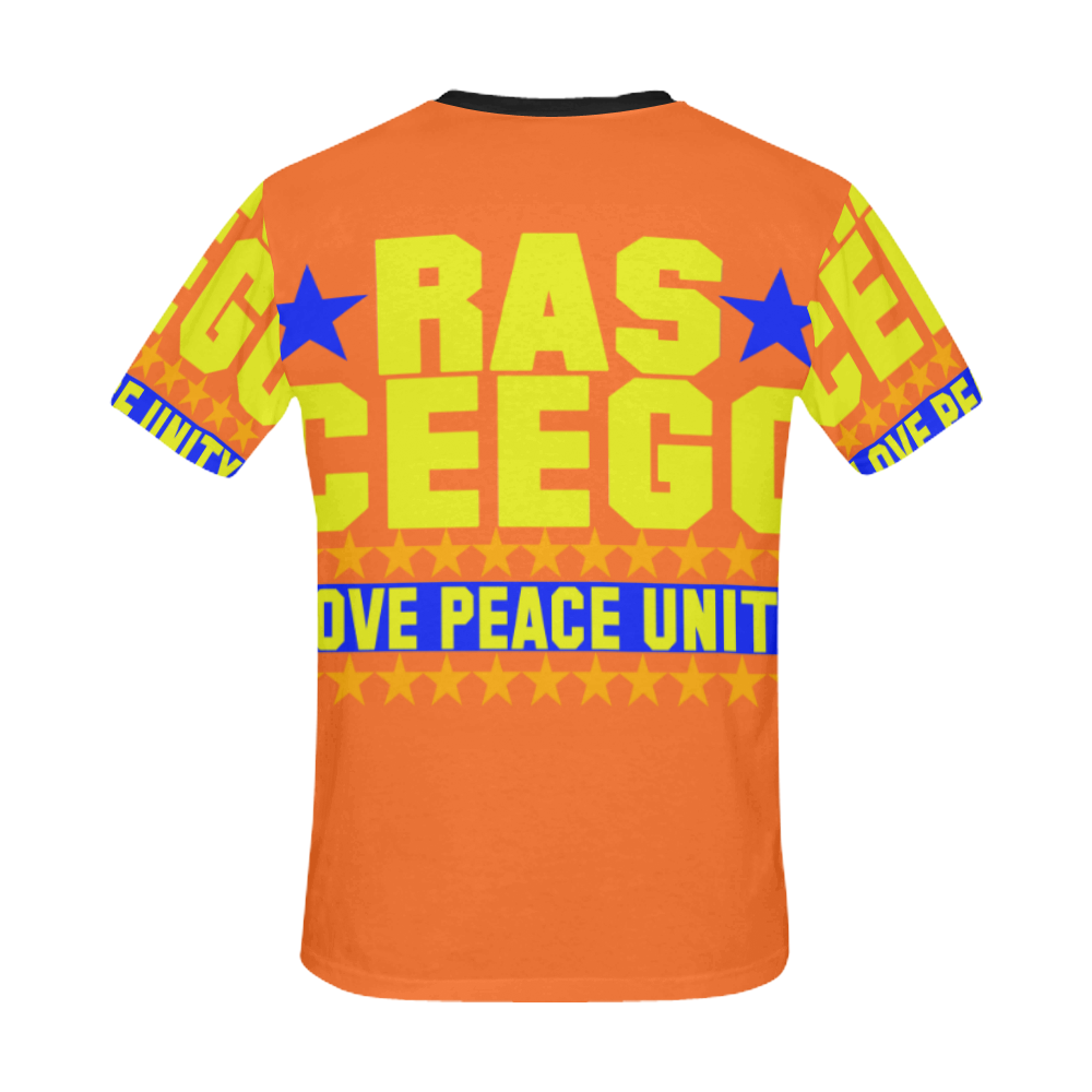 Ras CeeGo Thanksgiving All Over Print T-Shirt for Men/Large Size (USA Size) Model T40)