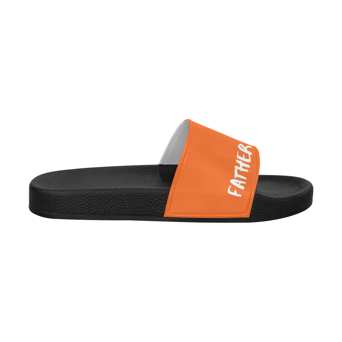 FF Vulture Slides Black/Orange Men's Slide Sandals (Model 057)