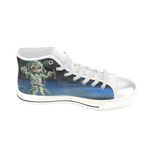 Trick or Treat Shoes High Top Canvas Shoes for Kid (Model 017)
