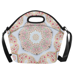 Love and Romance Heart Shaped Sugar Cookies Neoprene Lunch Bag/Large (Model 1669)