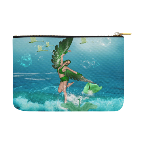 The fairy of birds Carry-All Pouch 12.5''x8.5''