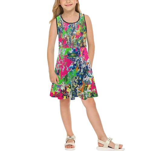 Bridge Girls' Sleeveless Sundress (Model D56)