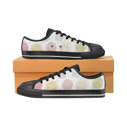 Colorful Cupcakes Low Top Canvas Shoes for Kid (Model 018)