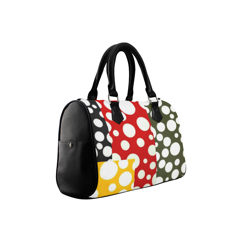 Crazy Fun Polka Dots Design Boston Handbag (Model 1621)