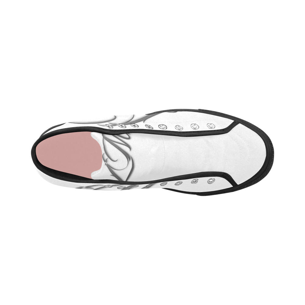 LM Black Bottom - White Vancouver H Women's Canvas Shoes (1013-1)