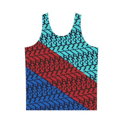 NUMBERS Collection 1234567 Multi Color All Over Print Tank Top for Men (Model T43)