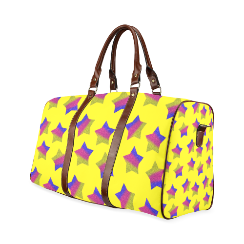 ombre glitter  star pattern Waterproof Travel Bag/Small (Model 1639)