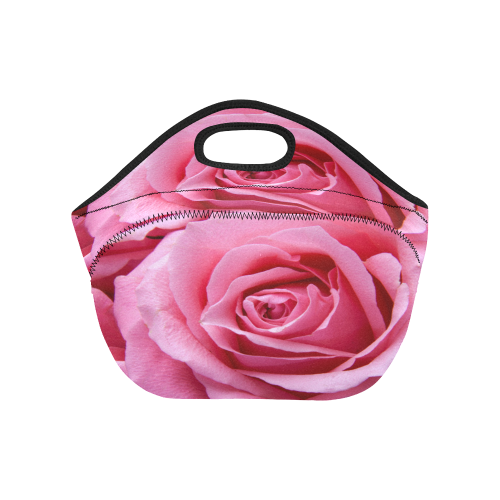 Roses pink Neoprene Lunch Bag/Small (Model 1669)