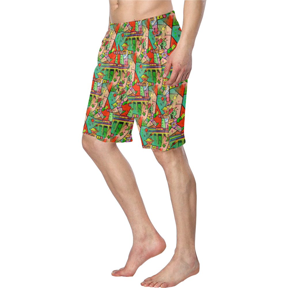 Stop and Go by Artdream Men's Swim Trunk (Model L21)