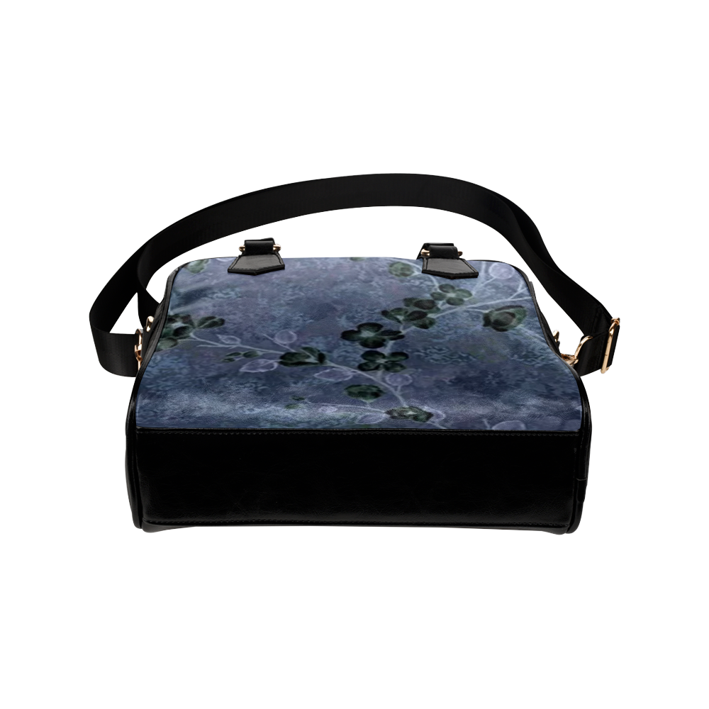 Awesome Dark Dogwood Floral Shoulder Handbag (Model 1634)