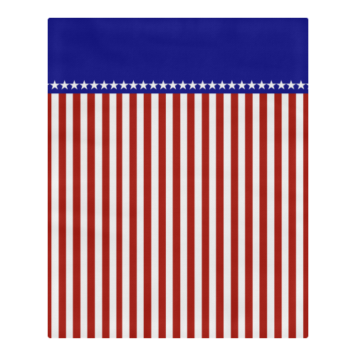 Patriotic USA Stas and Stripes 3-Piece Bedding Set