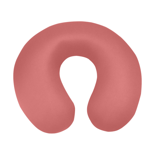 color indian red U-Shape Travel Pillow