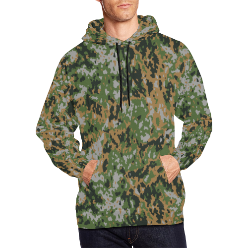 Finnish M05 Pakkaskuvio Frost Camouflage All Over Print Hoodie for Men (USA Size) (Model H13)