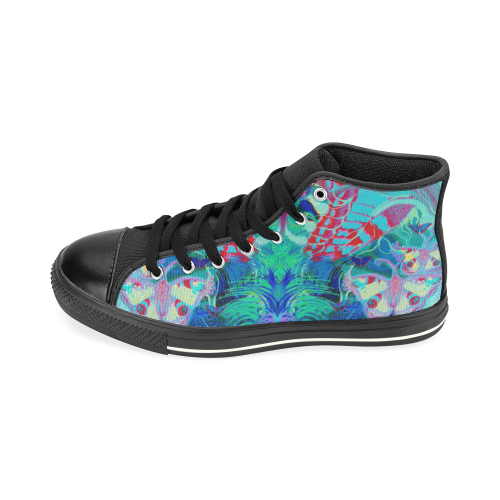 papillons 2-13 High Top Canvas Shoes for Kid (Model 017)