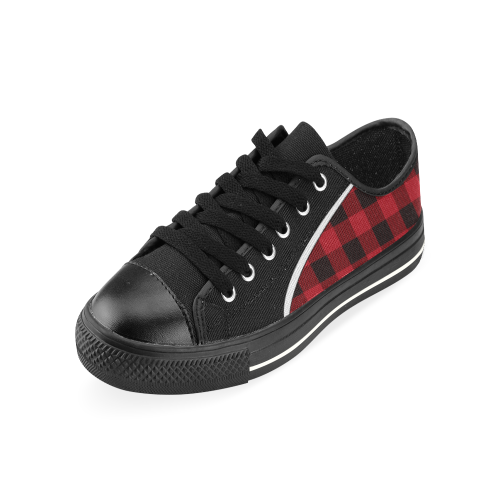RED M Men's Classic Canvas Shoes (Model 018)