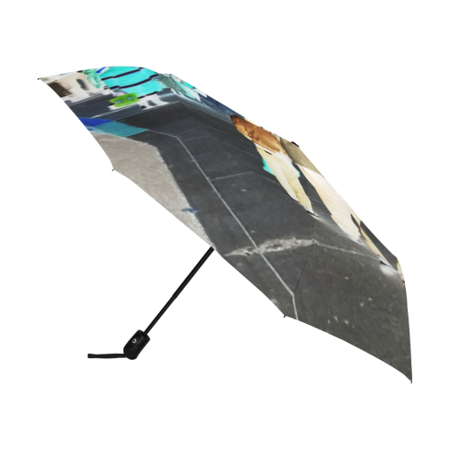 Ghosts roaming the street Anti-UV Auto-Foldable Umbrella (U09)
