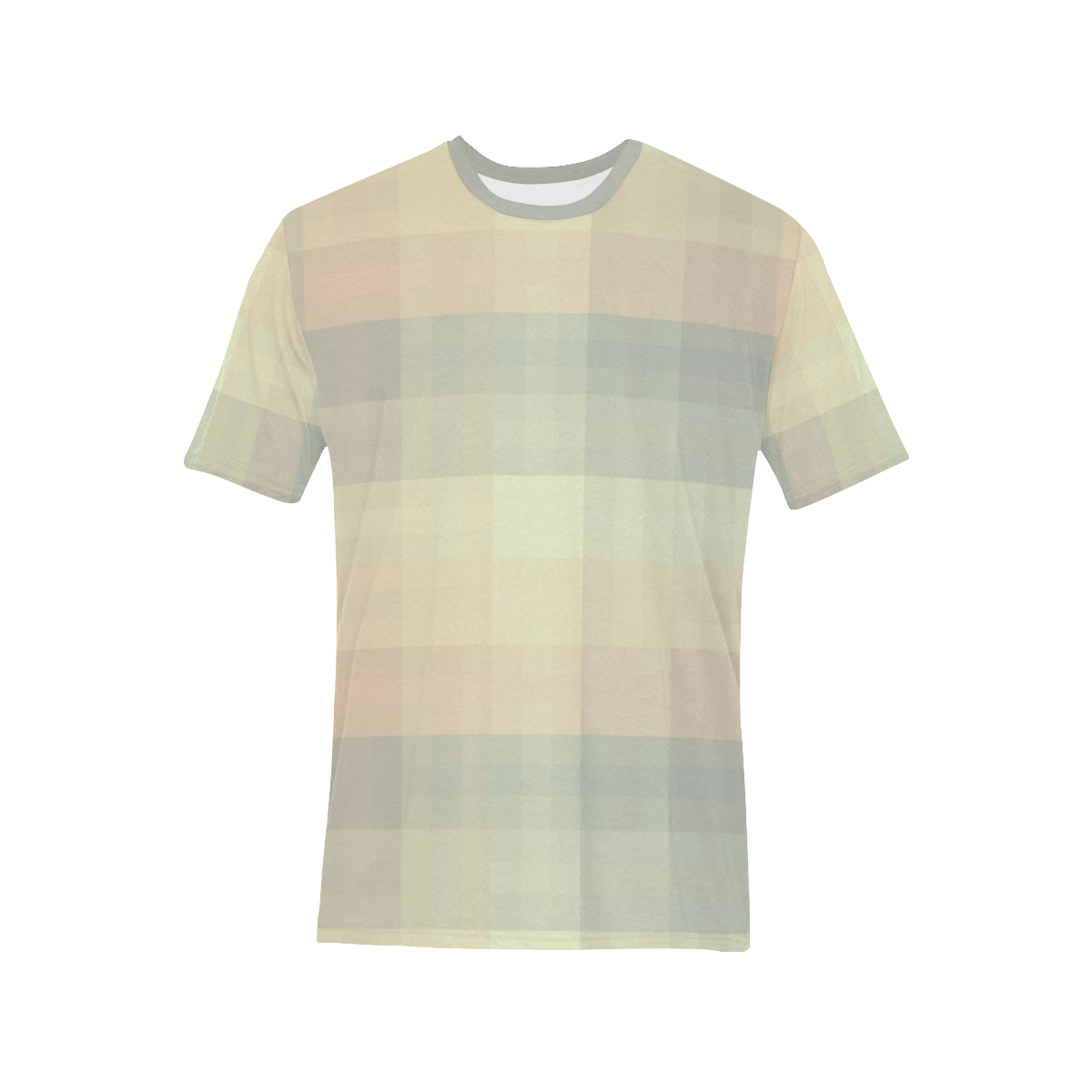 Like a Candy Sweet Pastel Pattern Men's All Over Print T-Shirt (Solid Color Neck) (Model T63)