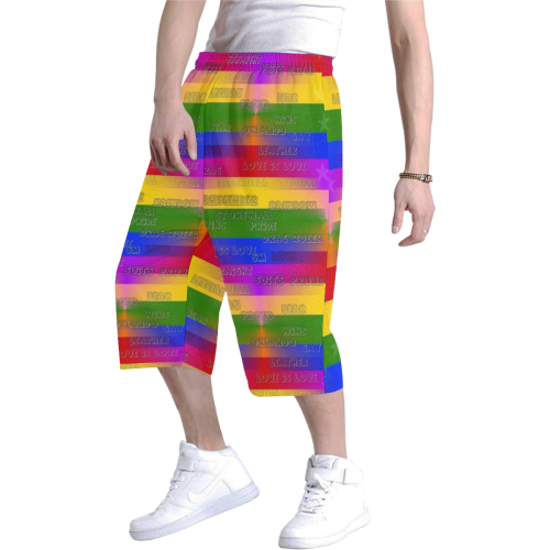 Pride 2020 by Nico Bielow Men's All Over Print Baggy Shorts (Model L37)