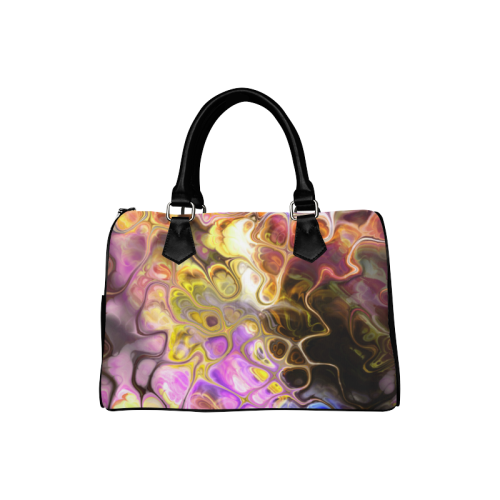 Colorful Marble Design Boston Handbag (Model 1621)