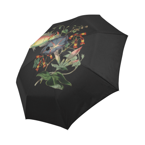 Fish With Flowers Surreal Auto-Foldable Umbrella (Model U04)