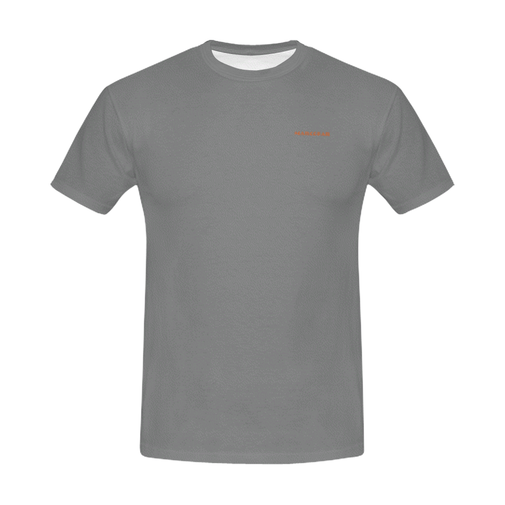 MarcGear Grey All Over Print T-Shirt for Men (USA Size) (Model T40)
