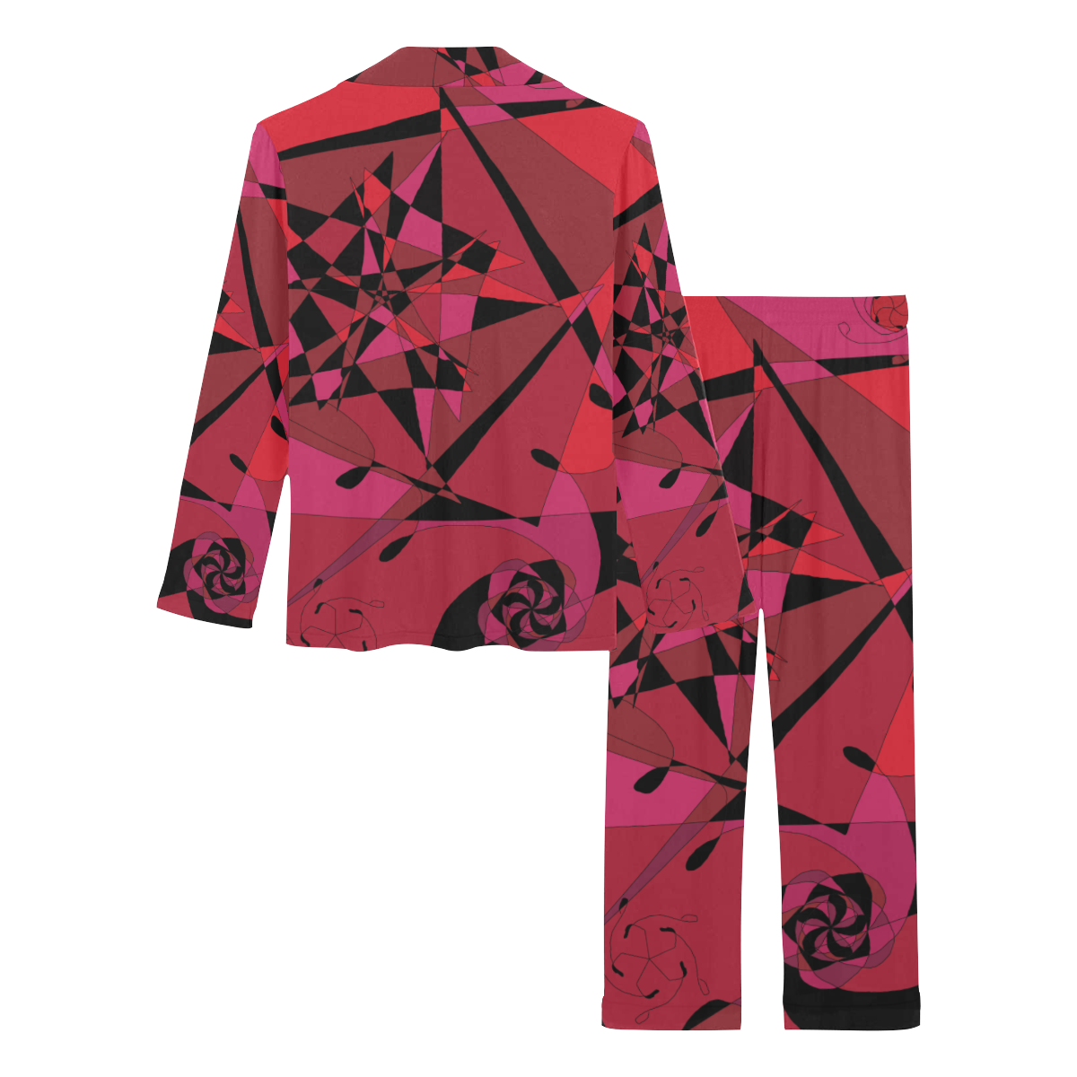Abstract #8 S 2020 Women's Long Pajama Set