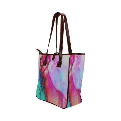 Red purple green ink Classic Tote Bag (Model 1644)