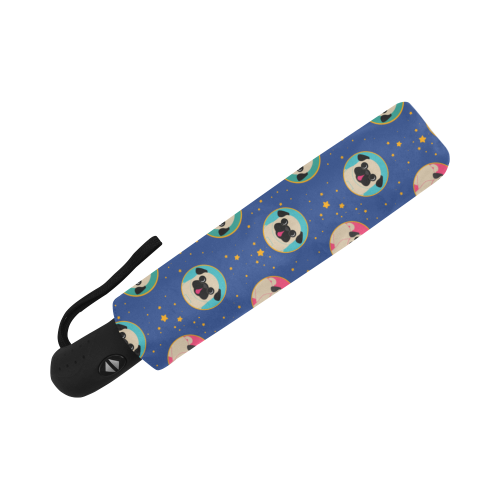 Pugs In Cirlces & Stars Umbrella Auto-Foldable Umbrella (Model U04)