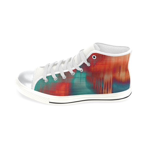 lines High Top Canvas Shoes for Kid (Model 017)