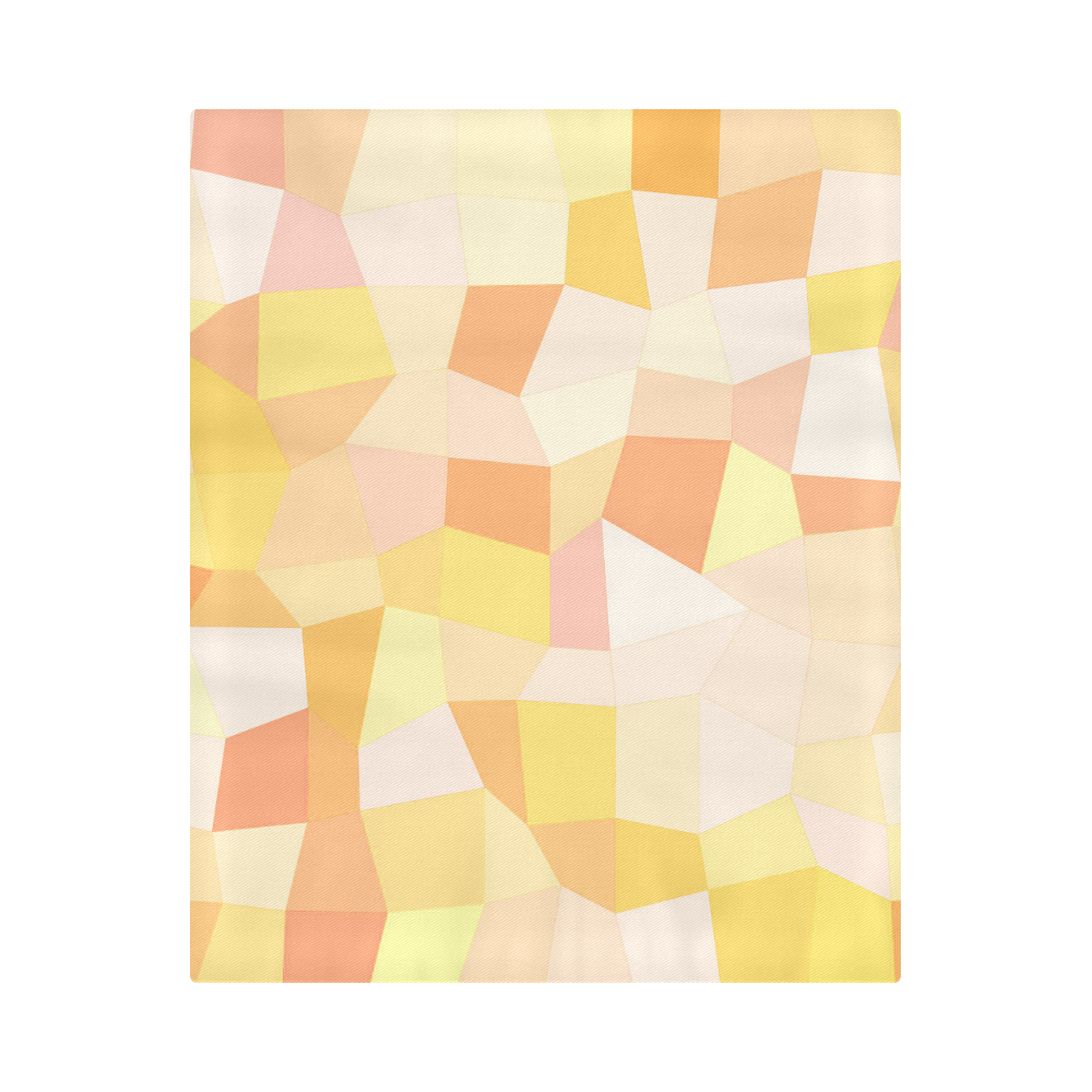Yellow Gold Mosaic Duvet Cover 86"x70" ( All-over-print)