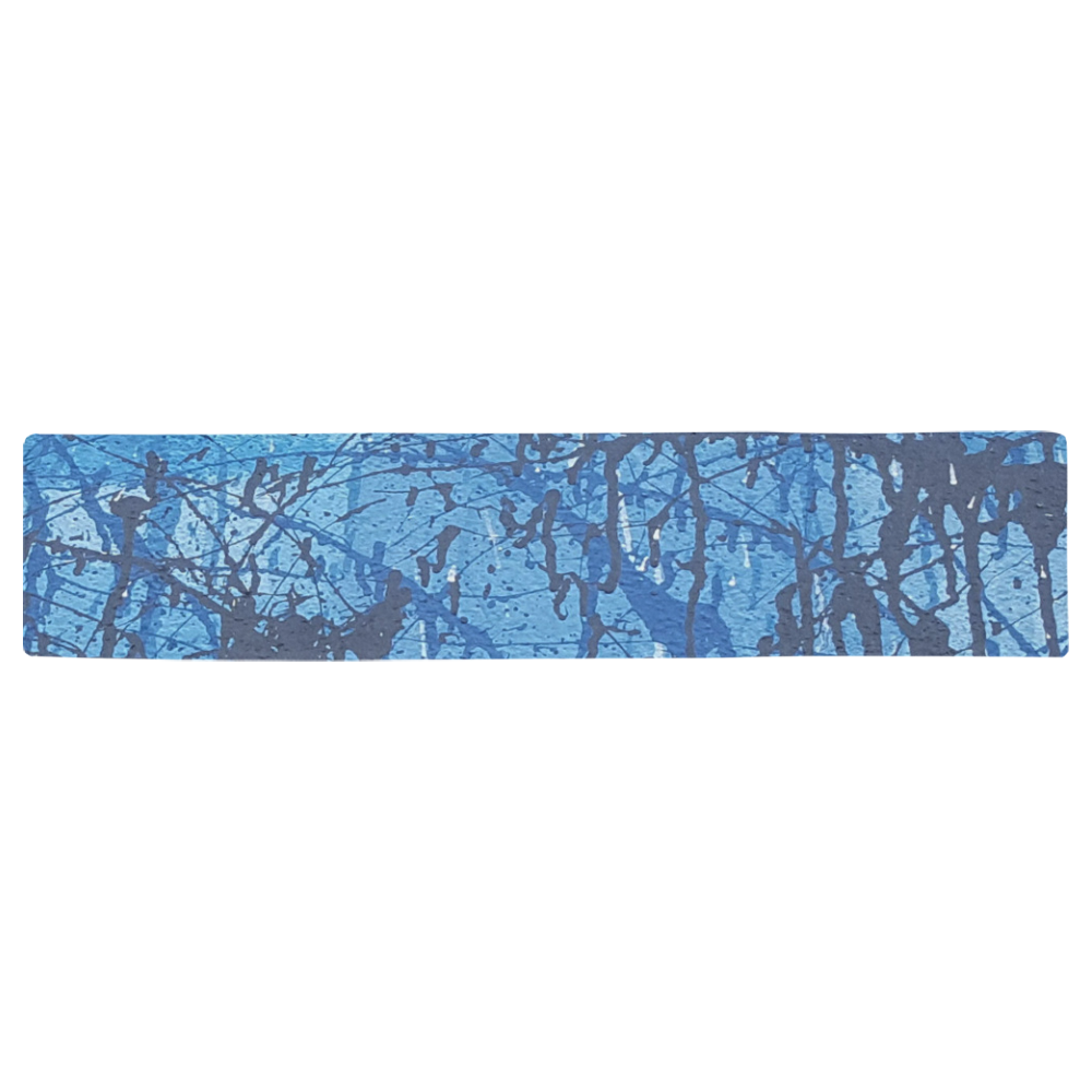 Blue splatters Table Runner 16x72 inch