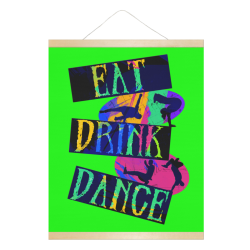 Break Dancing Colorful / Green Hanging Poster 16"x20"