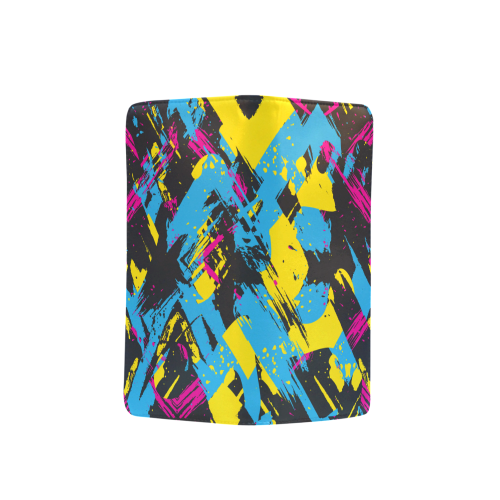 Colorful paint stokes on a black background Men's Clutch Purse （Model 1638）