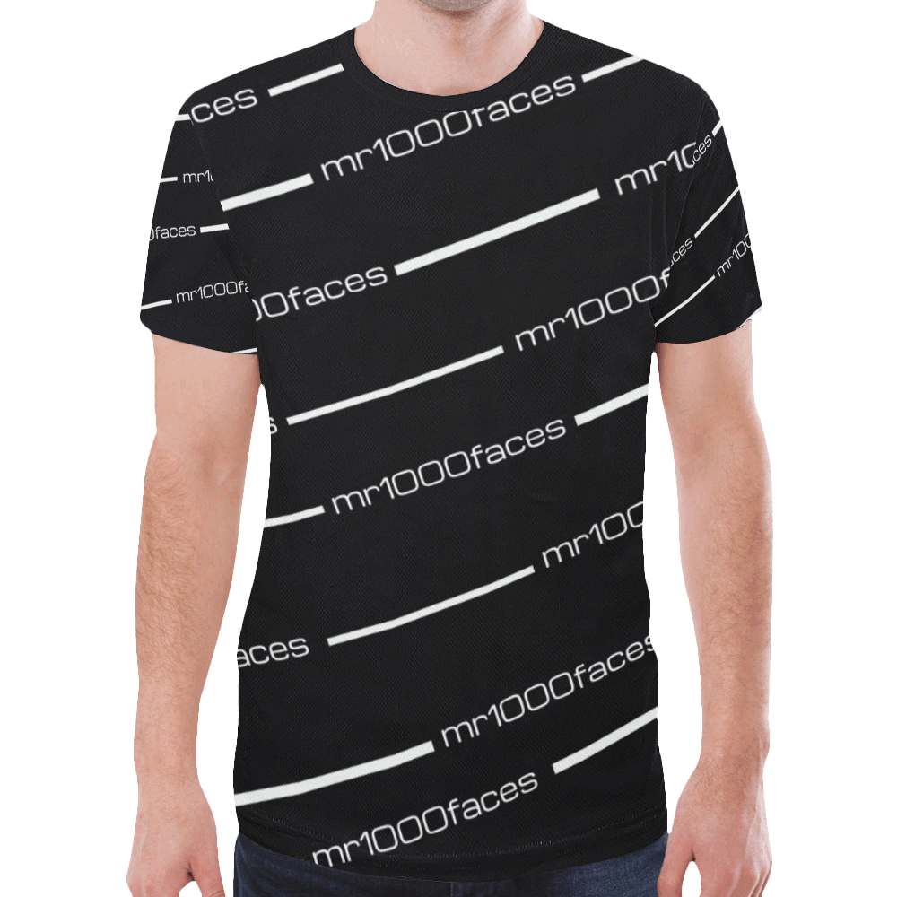 mr1000faces2 New All Over Print T-shirt for Men (Model T45)