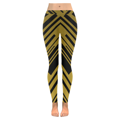 city of gold Women's Low Rise Leggings (Invisible Stitch) (Model L05)
