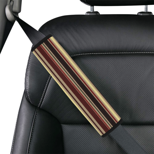 Dark textured stripes Car Seat Belt Cover 7''x12.6''