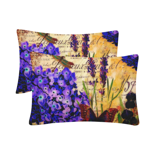 Bright botanical Custom Pillow Case 20"x 30" (One Side) (Set of 2)