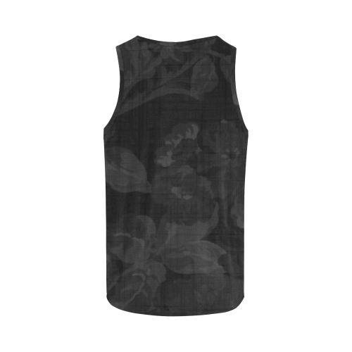 black damask all over tank All Over Print Tank Top for Women (Model T43)