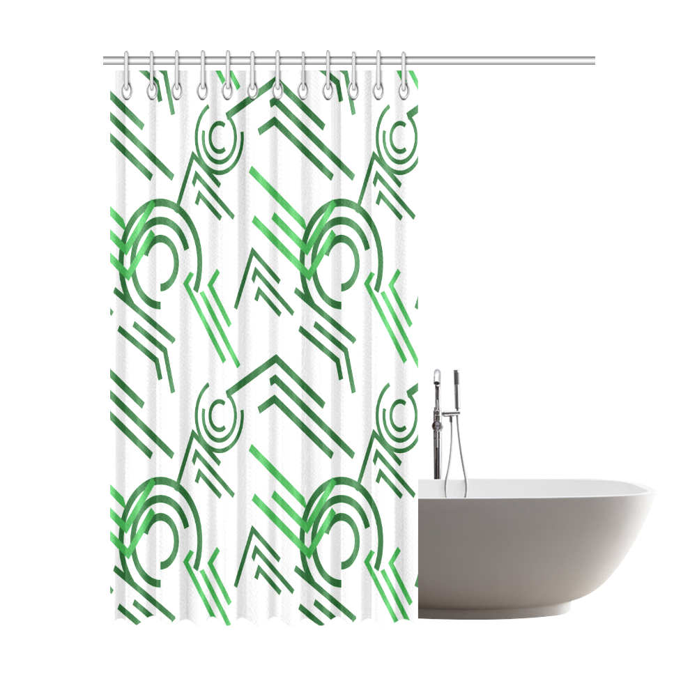 fashion design in the style of constructivism Shower Curtain 72"x84"
