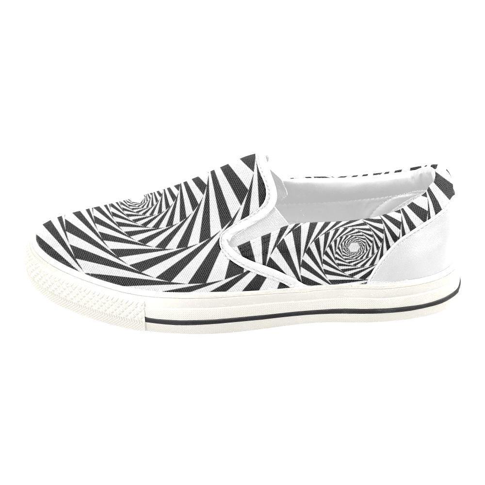 Spiral Women's Slip-on Canvas Shoes/Large Size (Model 019)