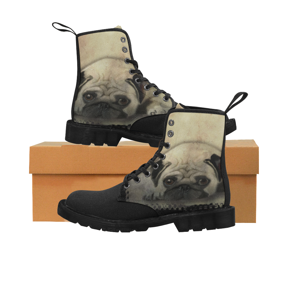 PUG Doc Martin Boots for Women (Black) (Model 1203H)