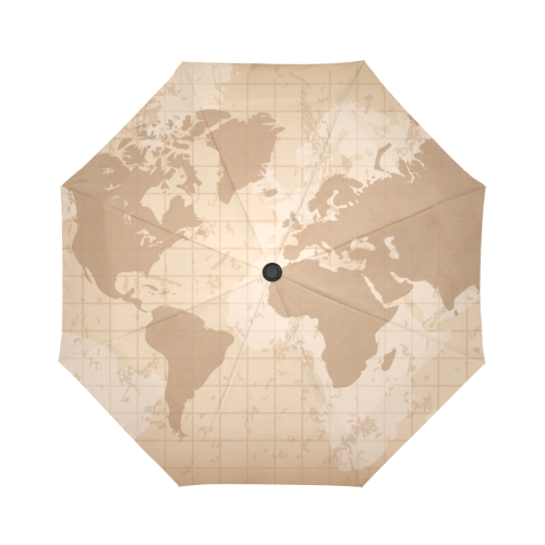 World Map Auto-Foldable Umbrella (Model U04)